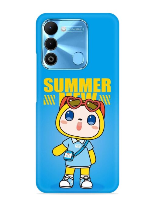 Summer Mew Cartoon Snap Case for Tecno Spark 9