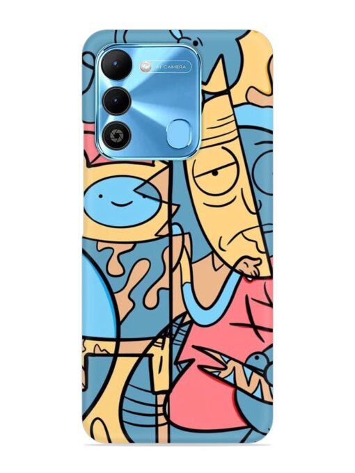 Silly Face Doodle Snap Case for Tecno Spark 9