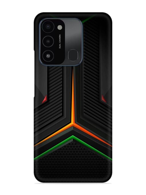 Orange Triangle Light Snap Case for Tecno Spark Go (2022)