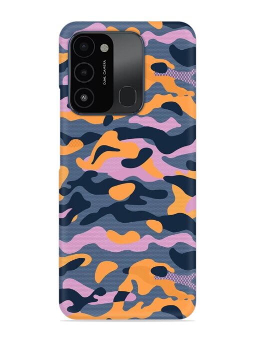 Camouflage Army Military English Orange Art Snap Case for Tecno Spark Go (2022) Zapvi