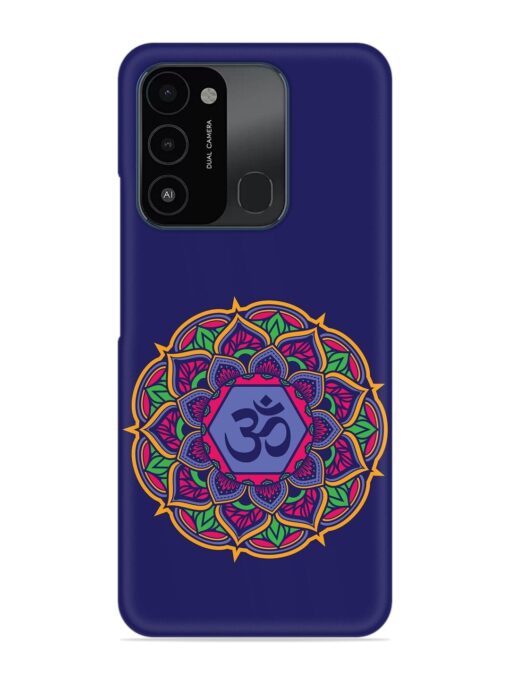 Om Mandala Art Blue Snap Case for Tecno Spark Go (2022) Zapvi