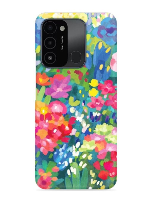 Watercolor Flower Art Snap Case for Tecno Spark Go (2022) Zapvi