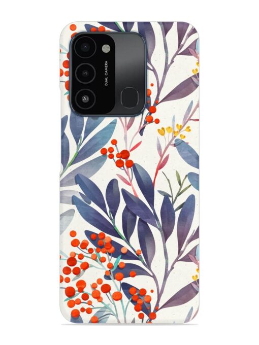 Seamless Floral Pattern Snap Case for Tecno Spark Go (2022)