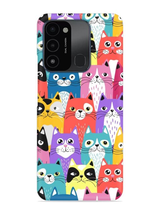 Funny Cartoon Cats Snap Case for Tecno Spark Go (2022)