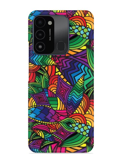 Abstract Multicolor Seamless Snap Case for Tecno Spark Go (2022) Zapvi