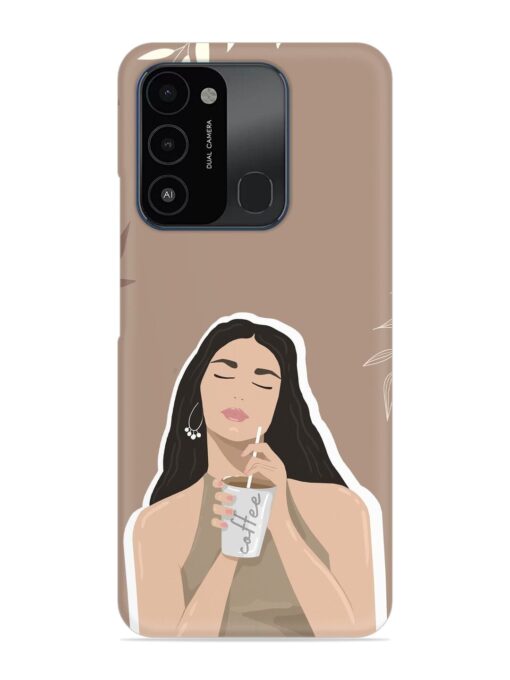 Girl With Coffee Snap Case for Tecno Spark Go (2022)