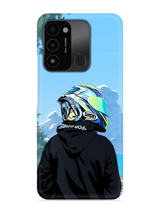 Rider With Helmet Snap Case for Tecno Spark Go (2022)