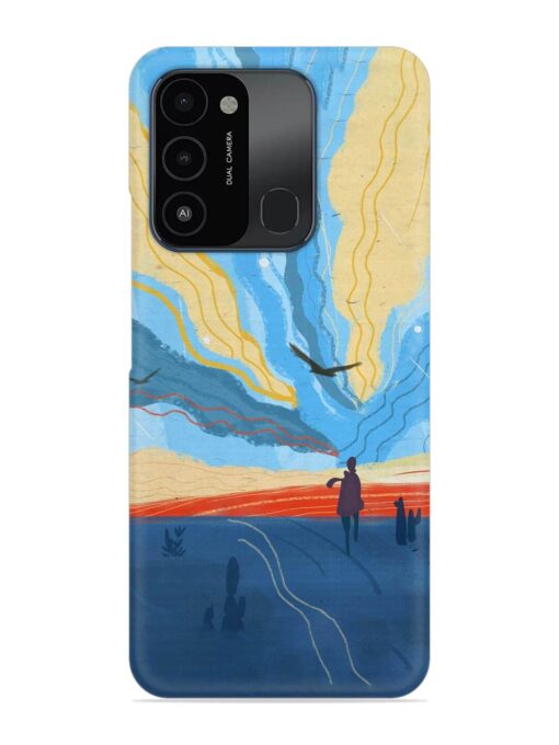 Minimal Abstract Landscape Snap Case for Tecno Spark Go (2022) Zapvi