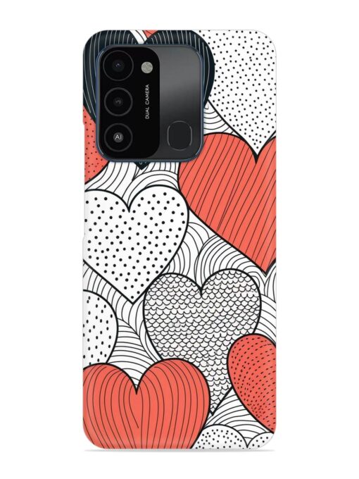 Girly Heart Seamless Snap Case for Tecno Spark Go (2022)