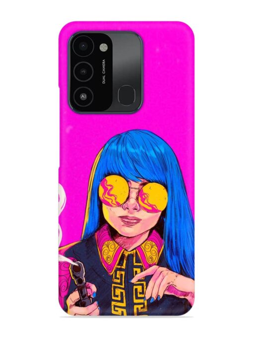 Aesthetic Anime Girl Snap Case for Tecno Spark Go (2022)