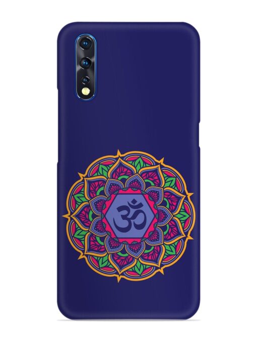 Om Mandala Art Blue Snap Case for Vivo S1