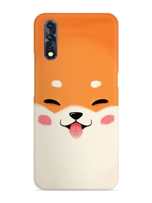 Cute Dog Face Vector Snap Case for Vivo S1 Zapvi