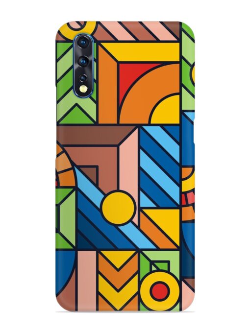 Colorful Geometric Snap Case for Vivo S1