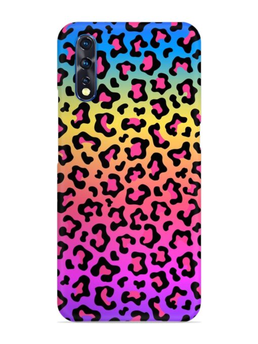 Neon Rainbow Colored Snap Case for Vivo S1 Zapvi