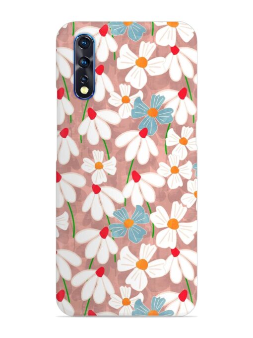 Abstract Petal Flowers Snap Case for Vivo S1 Zapvi