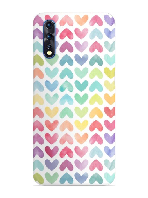 Seamless Colorful Watercolor Snap Case for Vivo S1 Zapvi