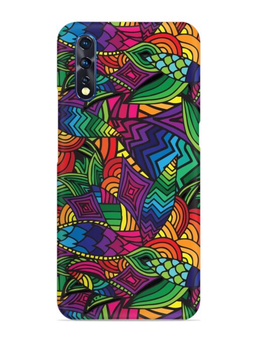 Abstract Multicolor Seamless Snap Case for Vivo S1