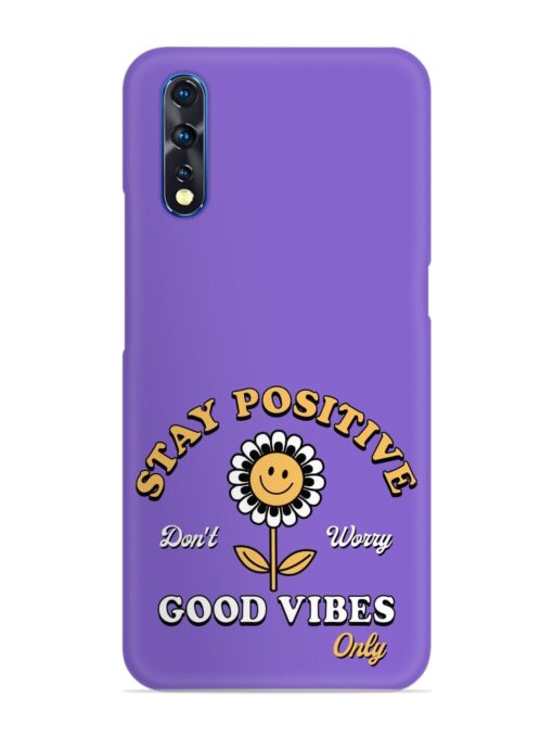 Retro Positive Flower Snap Case for Vivo S1 Zapvi