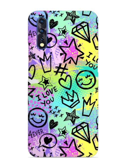 Bright Seamless Pattern Snap Case for Vivo S1