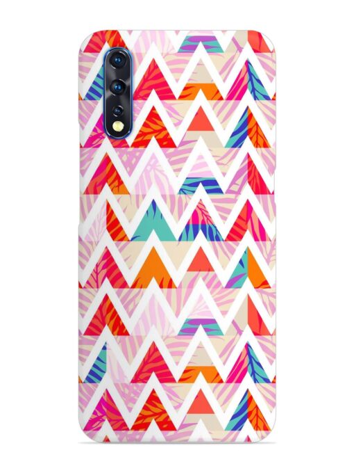 Abstract Triangle Background Snap Case for Vivo S1 Zapvi