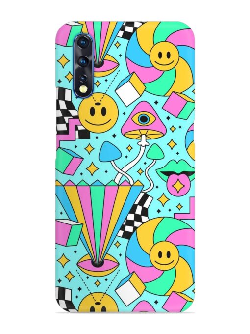 Trippy Rainbow 60S Snap Case for Vivo S1 Zapvi