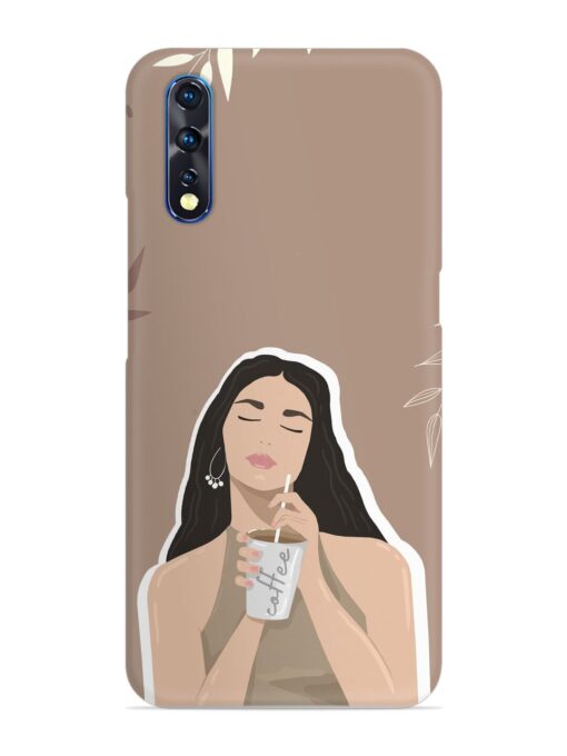 Girl With Coffee Snap Case for Vivo S1