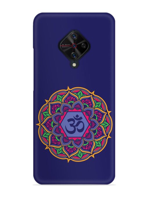 Om Mandala Art Blue Snap Case for Vivo S1 Pro Zapvi