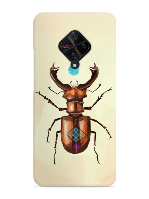 Stag Beetle Vector Snap Case for Vivo S1 Pro Zapvi