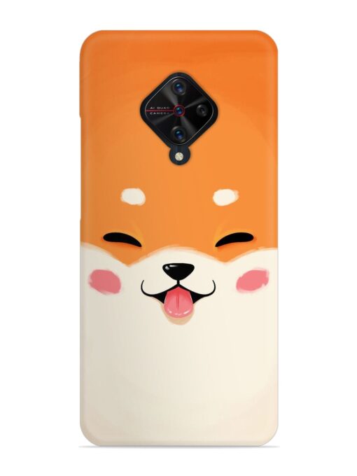 Cute Dog Face Vector Snap Case for Vivo S1 Pro Zapvi