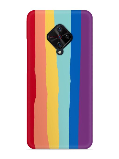 Rainbow Genuine Liquid Snap Case for Vivo S1 Pro Zapvi