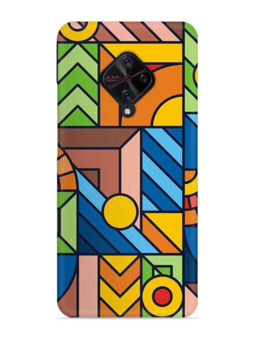 Colorful Geometric Snap Case for Vivo S1 Pro Zapvi