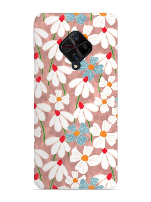 Abstract Petal Flowers Snap Case for Vivo S1 Pro