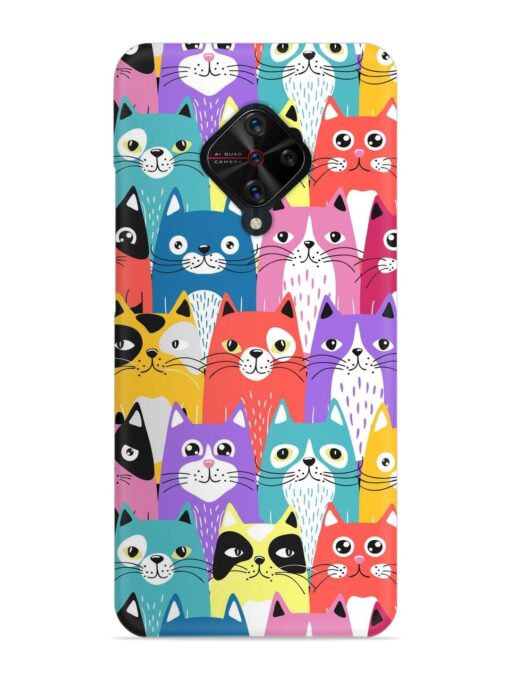 Funny Cartoon Cats Snap Case for Vivo S1 Pro