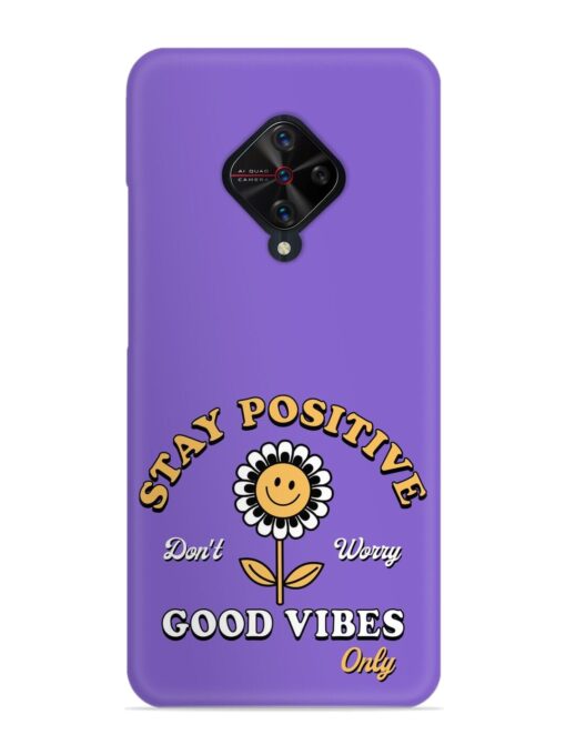 Retro Positive Flower Snap Case for Vivo S1 Pro Zapvi