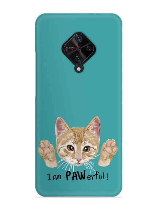 Typography Slogan Cat Snap Case for Vivo S1 Pro Zapvi