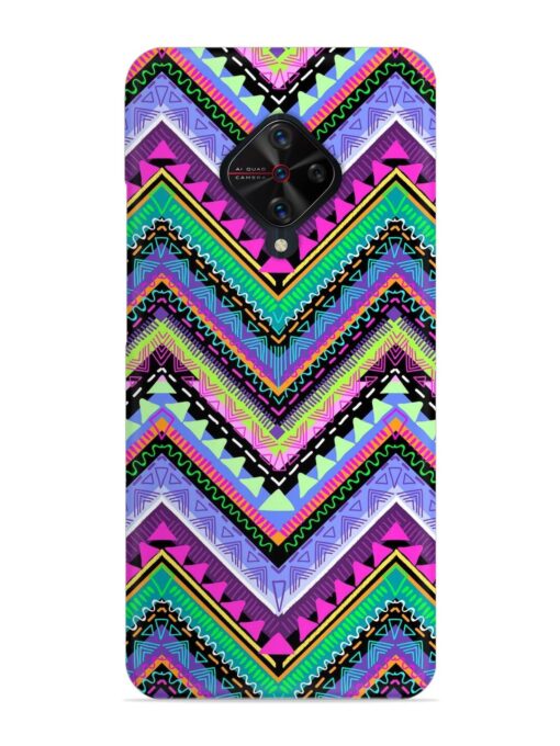 Tribal Aztec Print Snap Case for Vivo S1 Pro Zapvi