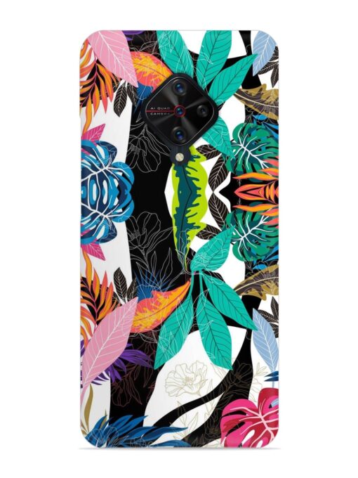 Floral Pattern Bright Snap Case for Vivo S1 Pro