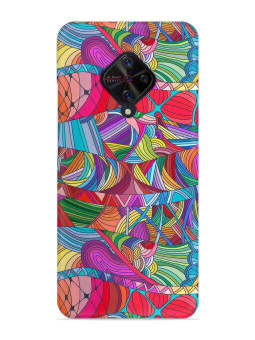 Seamless Patterns Hand Drawn Snap Case for Vivo S1 Pro Zapvi