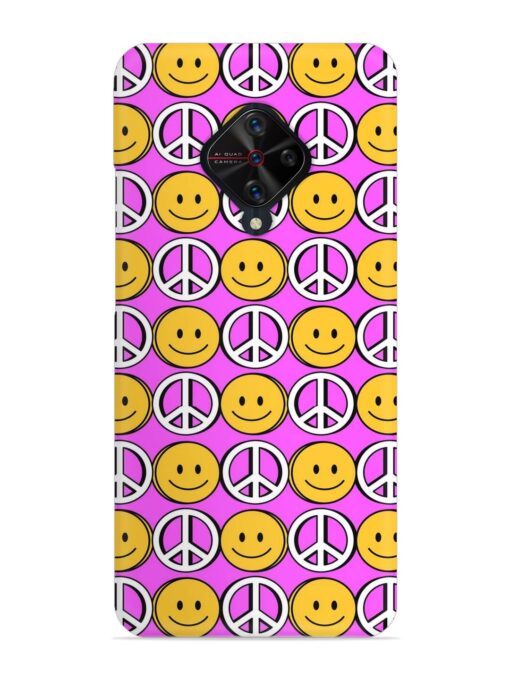 Smiley Face Peace Snap Case for Vivo S1 Pro