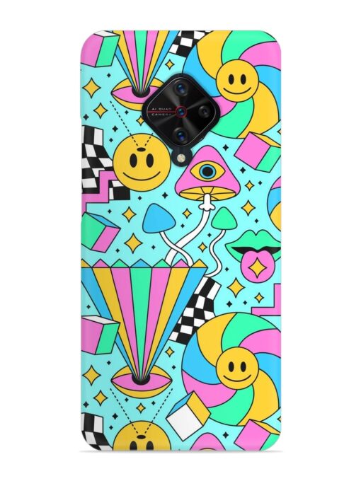 Trippy Rainbow 60S Snap Case for Vivo S1 Pro