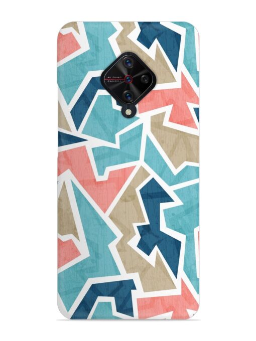 Vintage Geometric Triangle Snap Case for Vivo S1 Pro