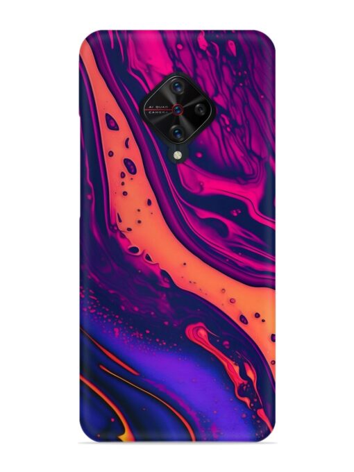 Fluid Blue Pink Art Snap Case for Vivo S1 Pro Zapvi