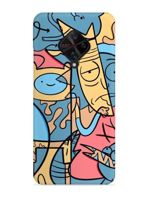 Silly Face Doodle Snap Case for Vivo S1 Pro Zapvi