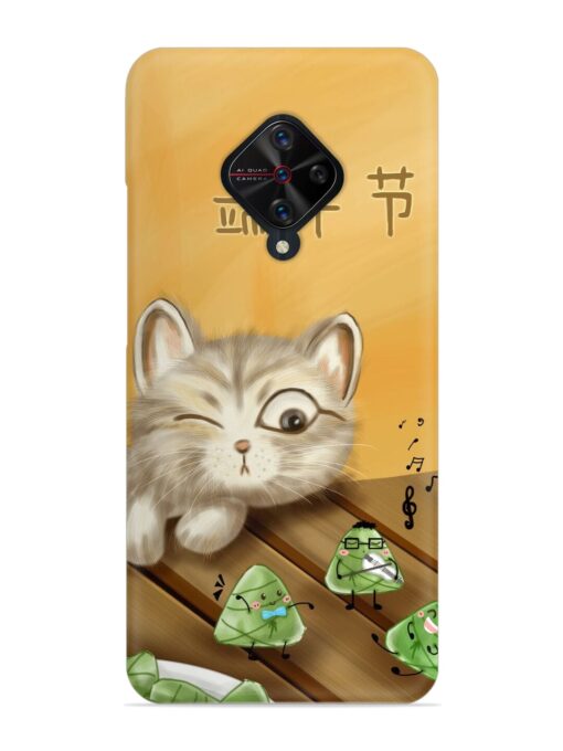 Cat Scorpion Dancing Snap Case for Vivo S1 Pro