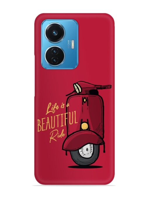 Life Is Beautiful Rides Snap Case for Vivo T1 (44W) Zapvi