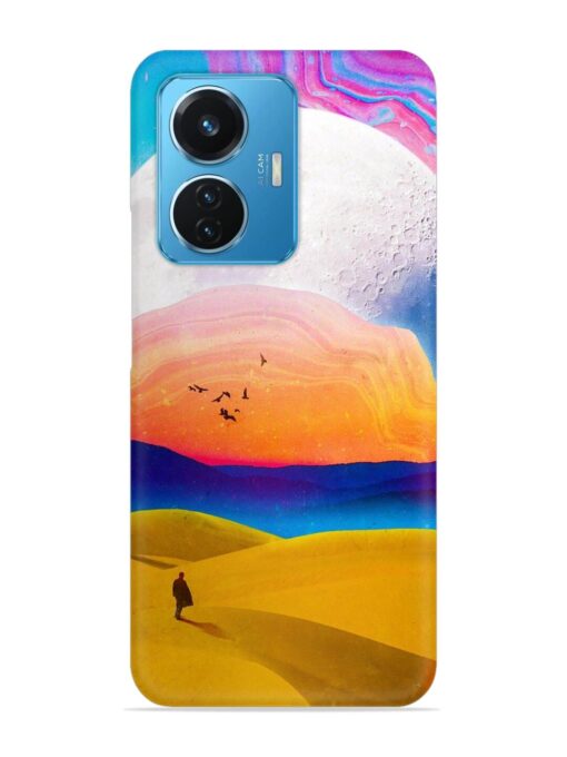 Sandy Desert Snap Case for Vivo T1 (44W)