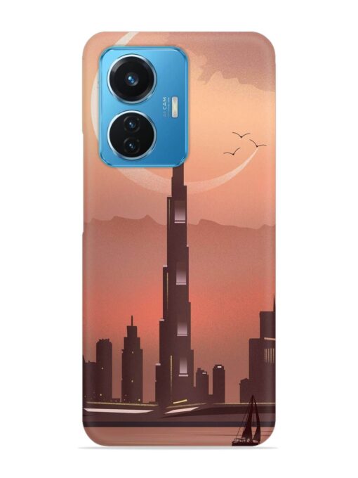 Landmark Burj Khalifa Snap Case for Vivo T1 (44W)