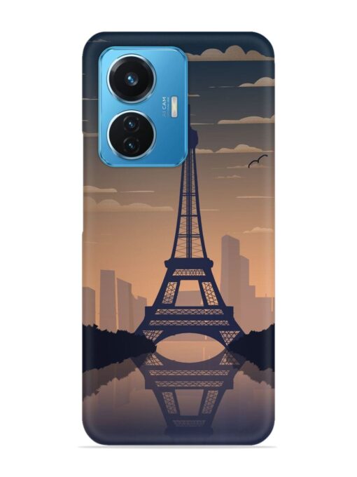 France Paris Eiffel Tower Gradient Snap Case for Vivo T1 (44W)