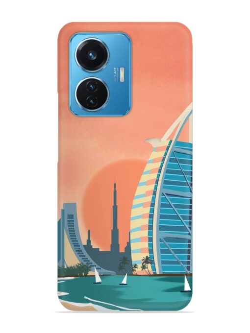 Dubai Architectural Scenery Snap Case for Vivo T1 (44W)