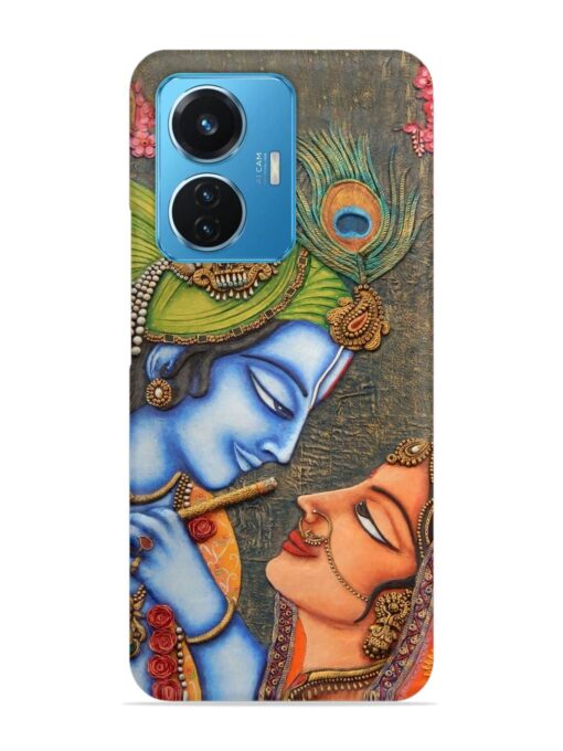 Lord Radha Krishna Flute Art Snap Case for Vivo T1 (44W) Zapvi